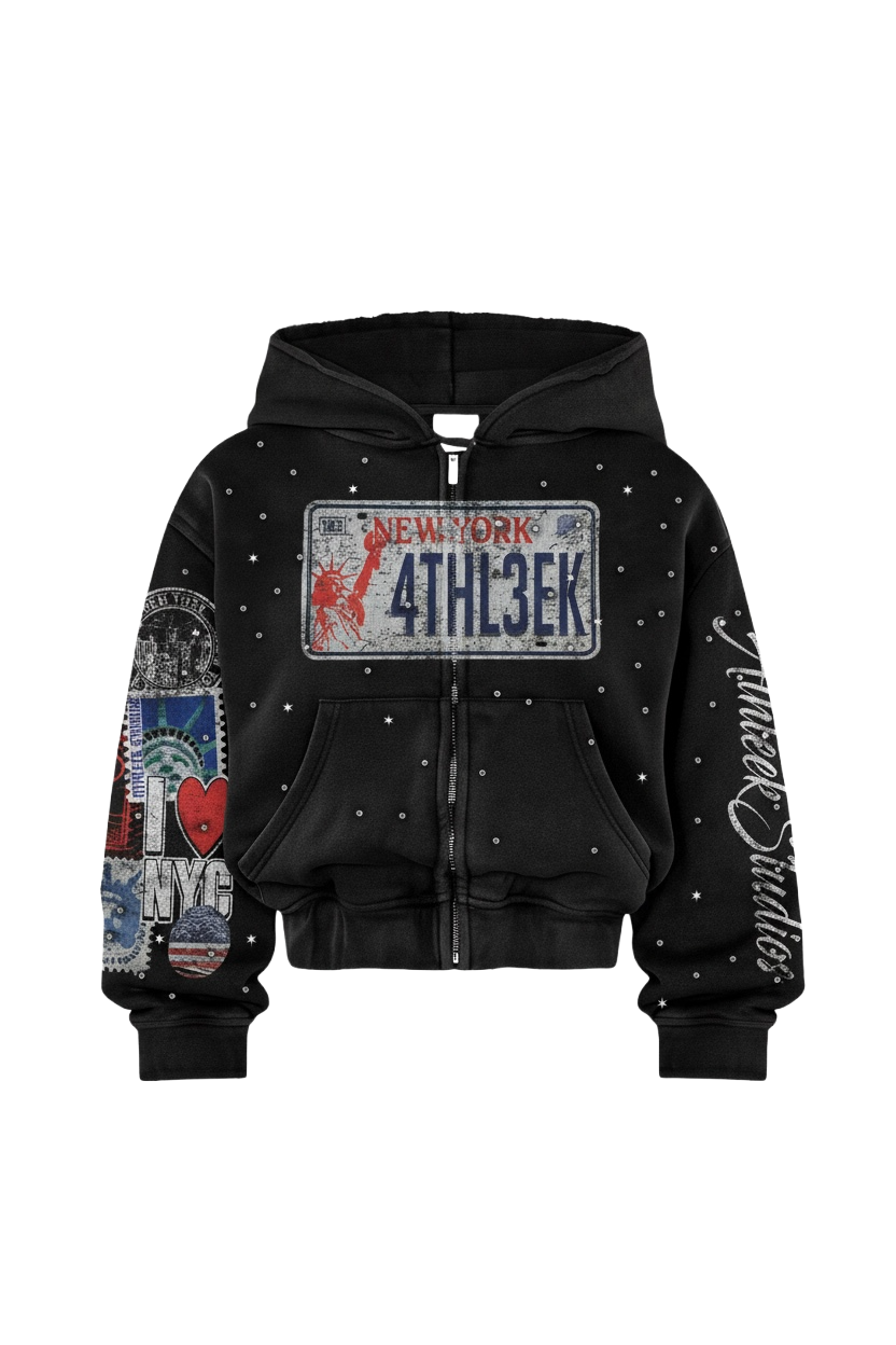 Cameron Amir City Of Dreams Rhinestone Sweatsuit