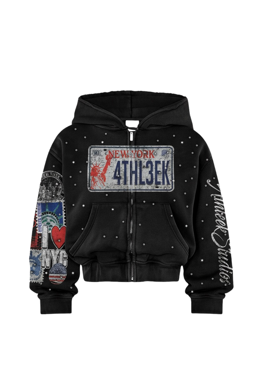 Cameron Amir City Of Dreams Rhinestone Sweatsuit