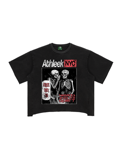 "Athleek filmed this" signature box tee