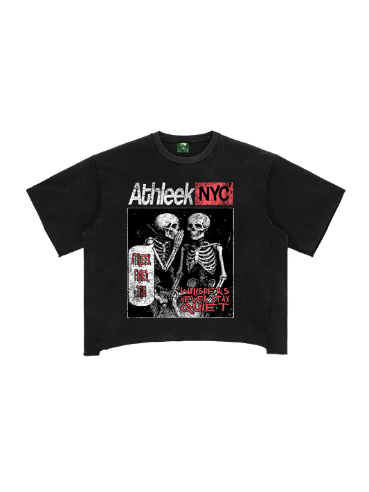 "Athleek filmed this" signature box tee